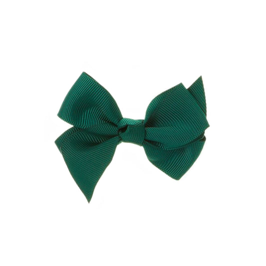 Medium Bow Clip - Bottle Green