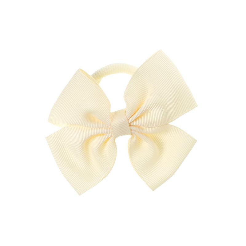 Medium Bow Hair Tie Ivory