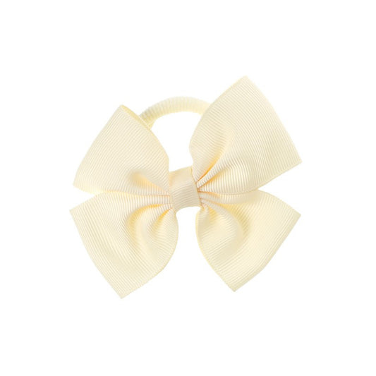 Medium Bow Hair Tie - Ivory