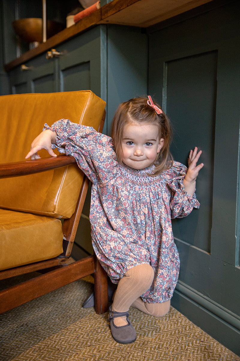 Pippa Handsmocked Baby Girl Playsuit