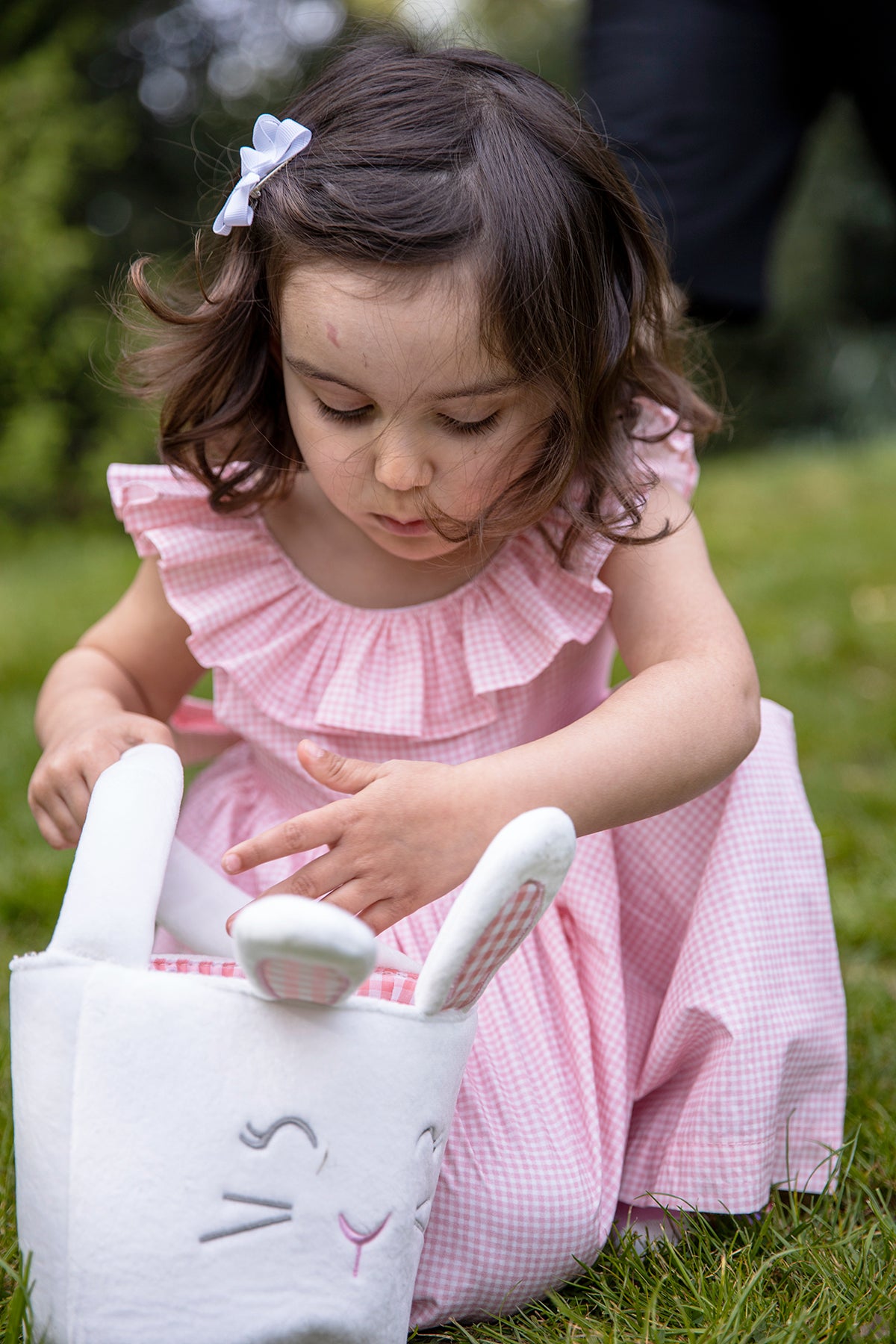 Small Bow Clip - White