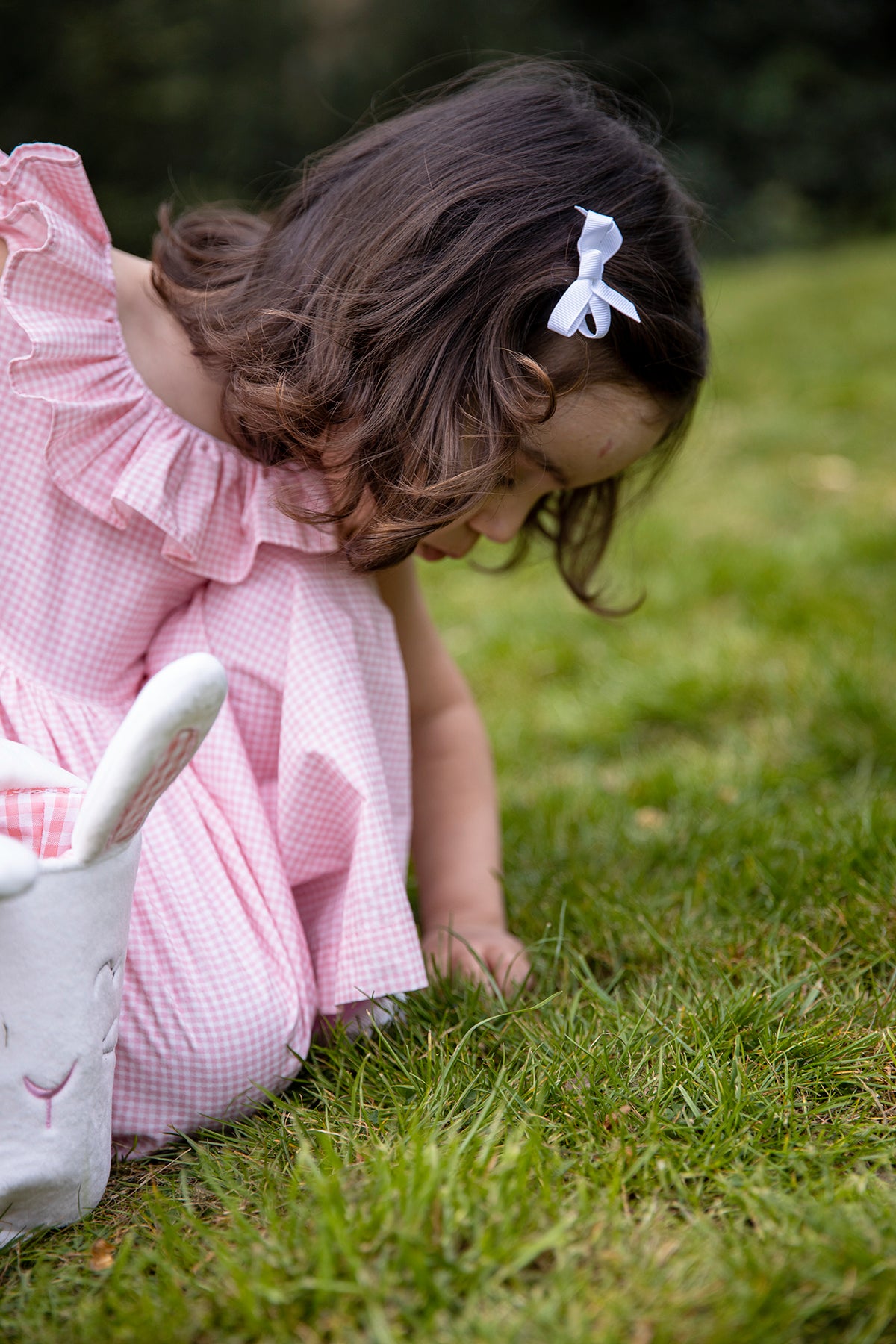 Small Bow Clip - White