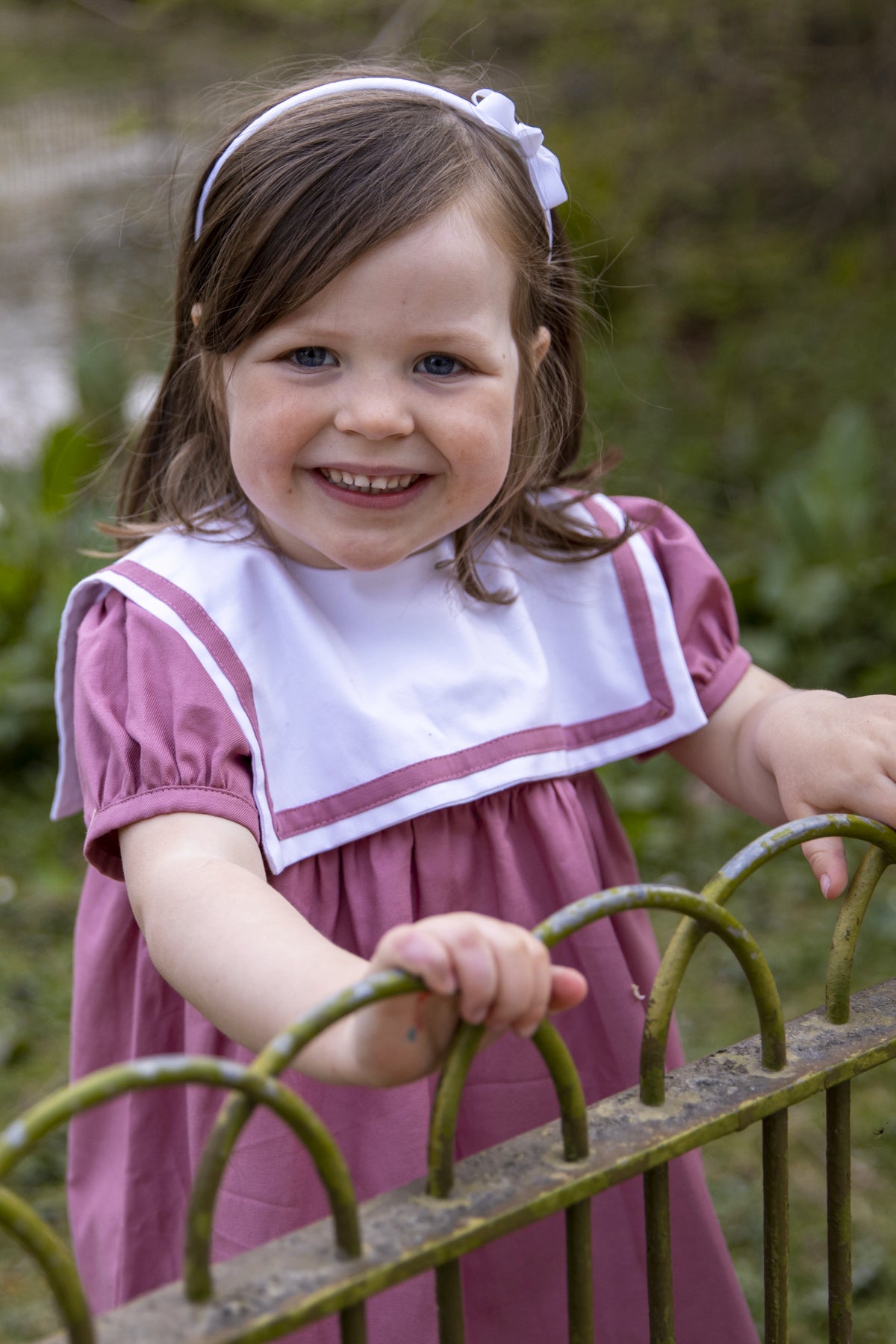 Small Bow Hairband - White