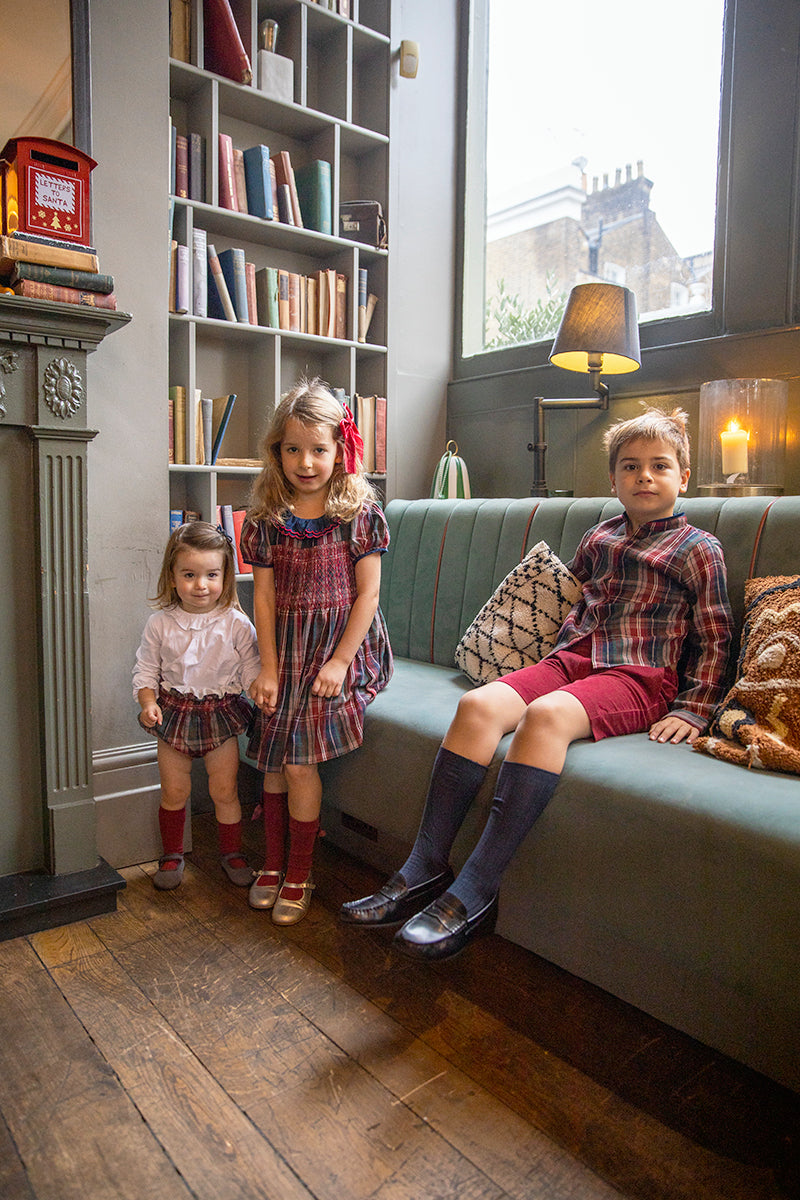 Victoria Handsmocked Baby Bloomers