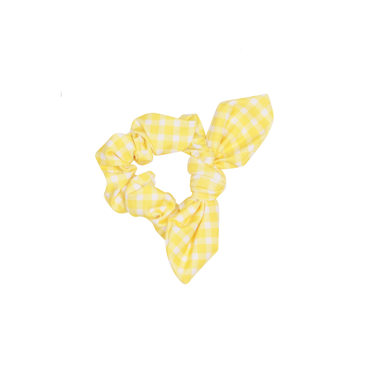 Yellow Vichy Girl Scrunchie