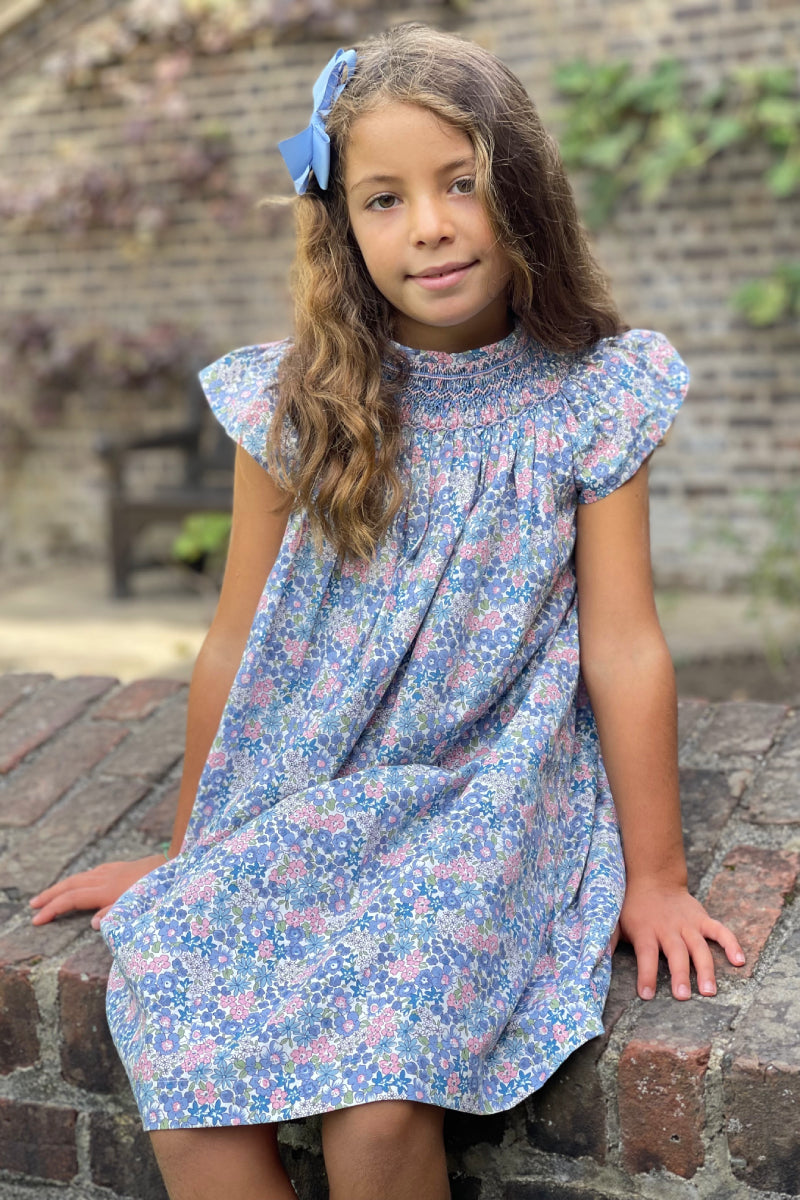 Ariana Handsmocked Girl Dress
