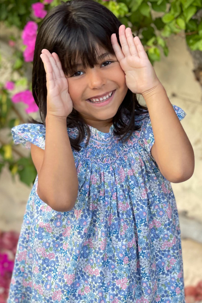 Ariana Handsmocked Girl Dress