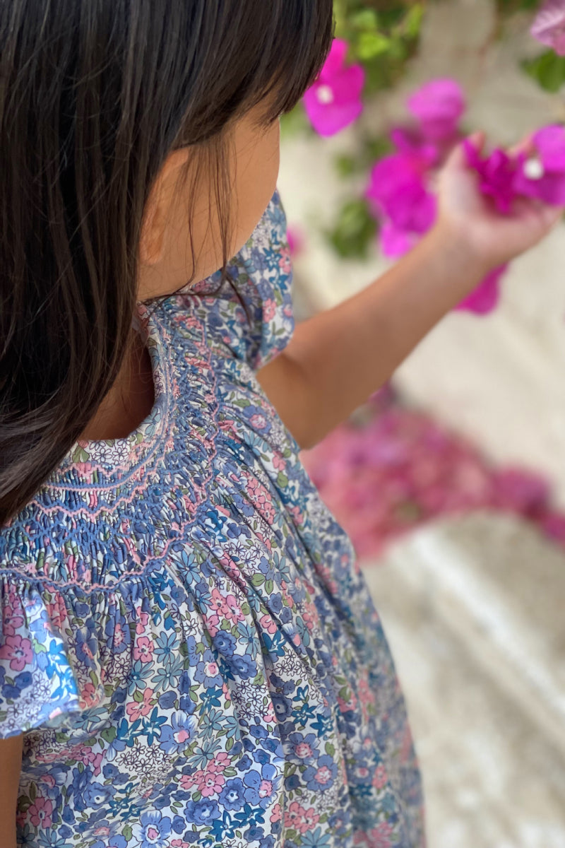 Ariana Handsmocked Girl Dress