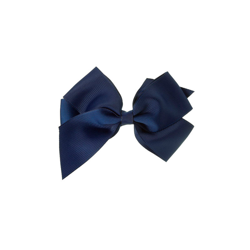 Big Bow Clip Navy Blue