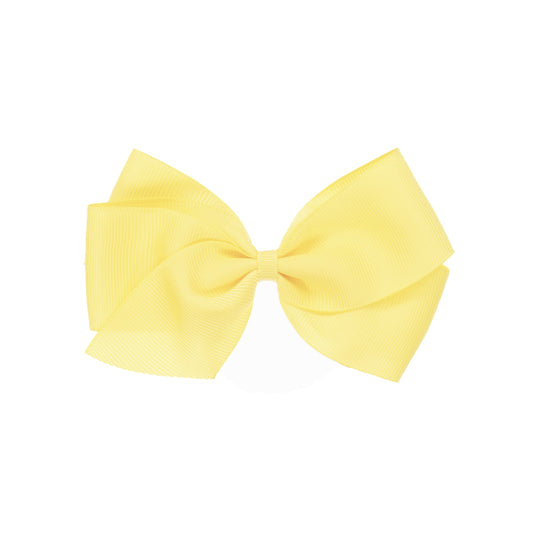 Big Bow Clip - Pale Yellow