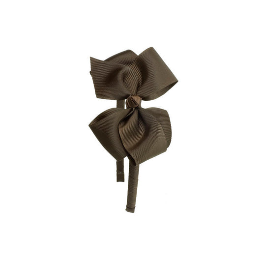 Big Bow Hairband - Brown
