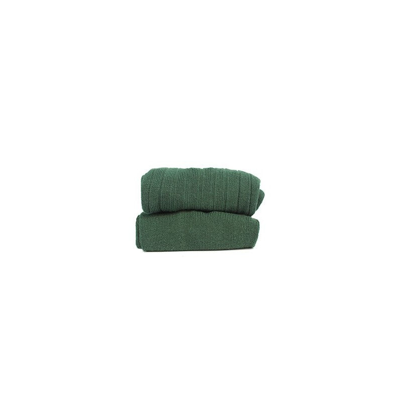 Ribbed Tights Bottle Green