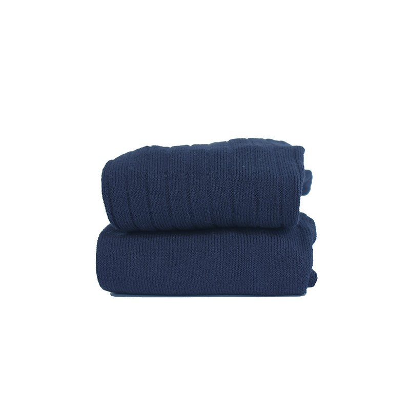 Ribbed Tights - Navy Blue