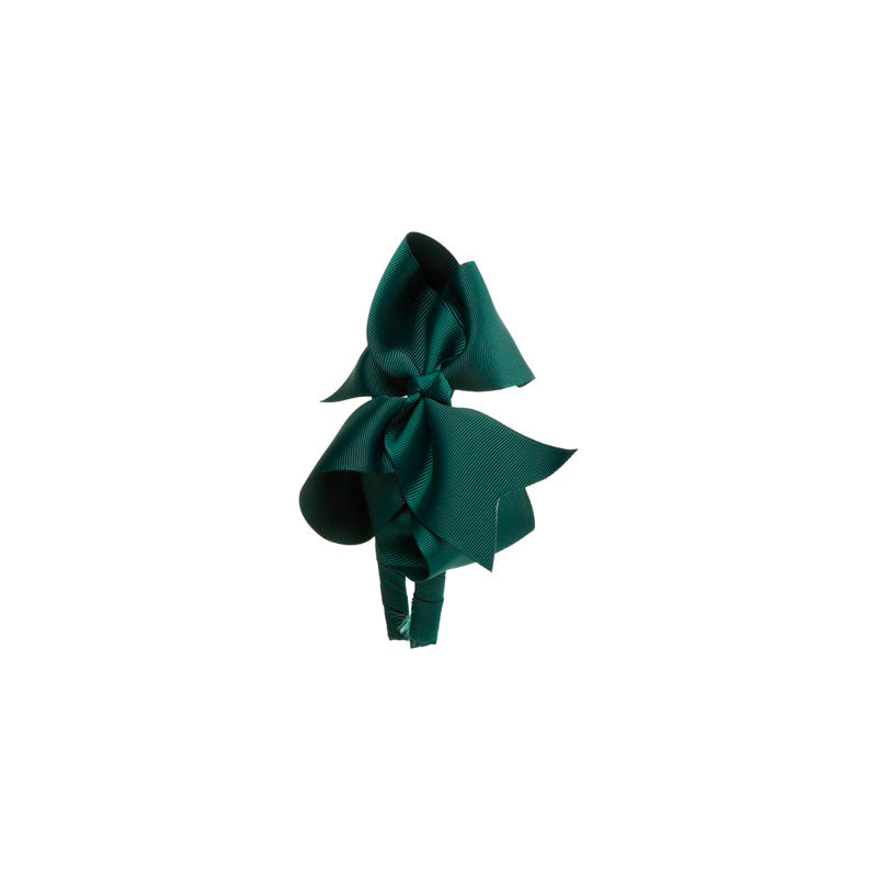 Extra Large Bow Hairband - Bottle Green