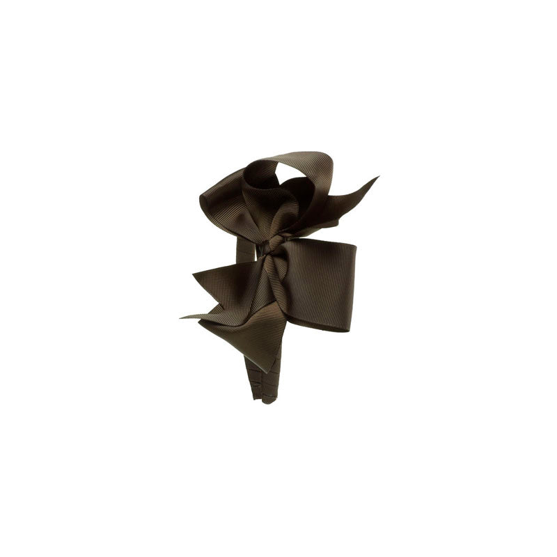 Extra Large Bow Hairband - Brown
