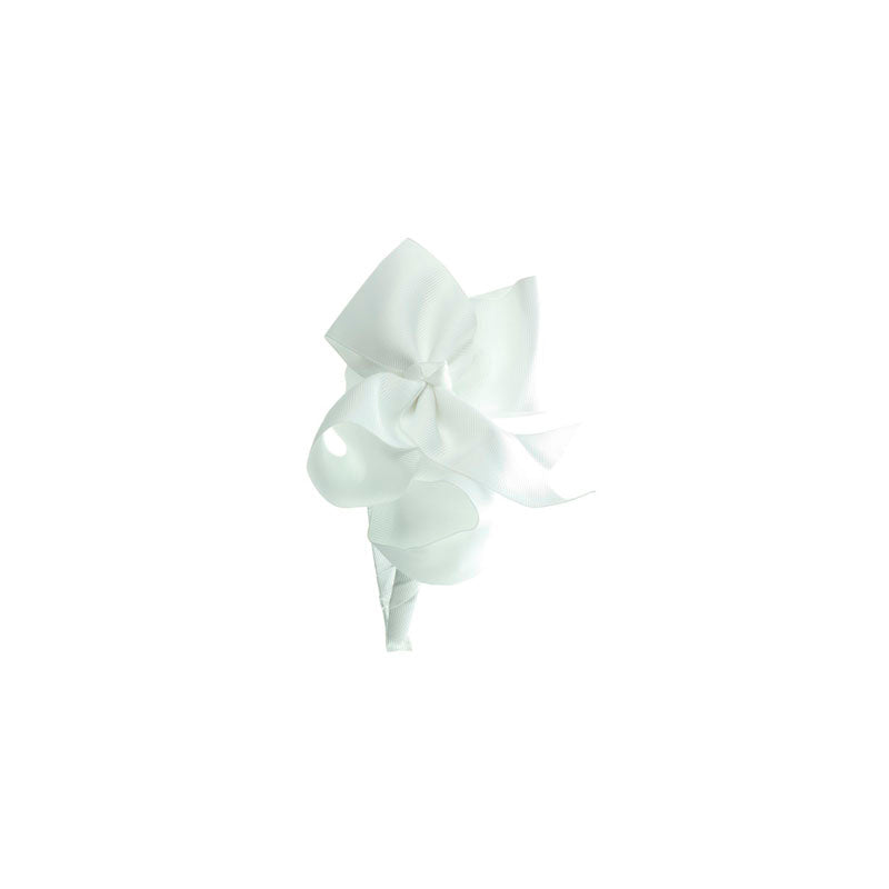 Extra Large Bow Hairband - White