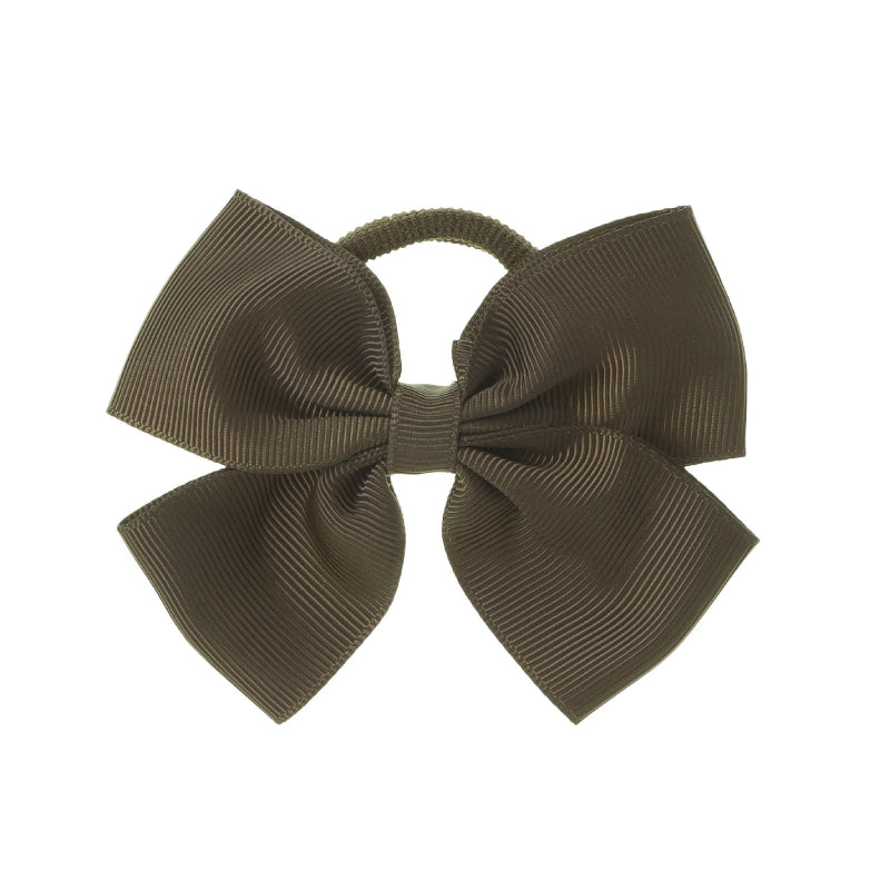 Medium Bow Hair Tie Brown