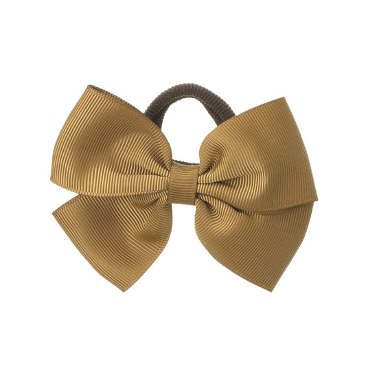 Medium Bow Hair Tie Camel