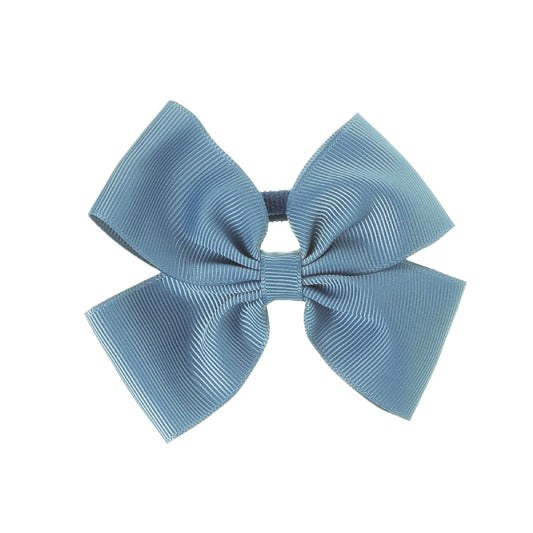 Medium Bow Hair Tie French Blue