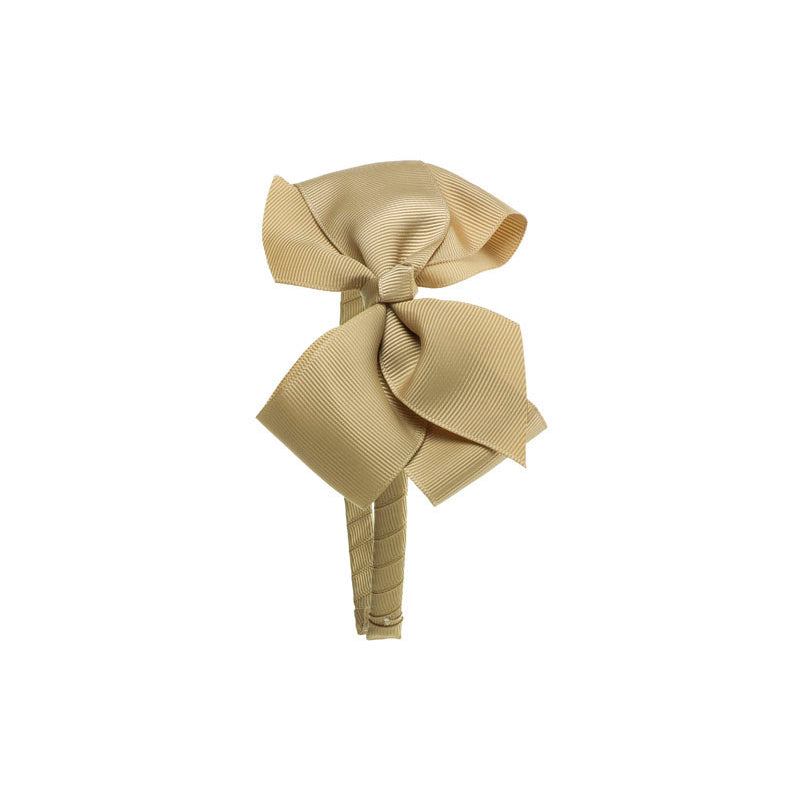 Big Bow Hairband Beige