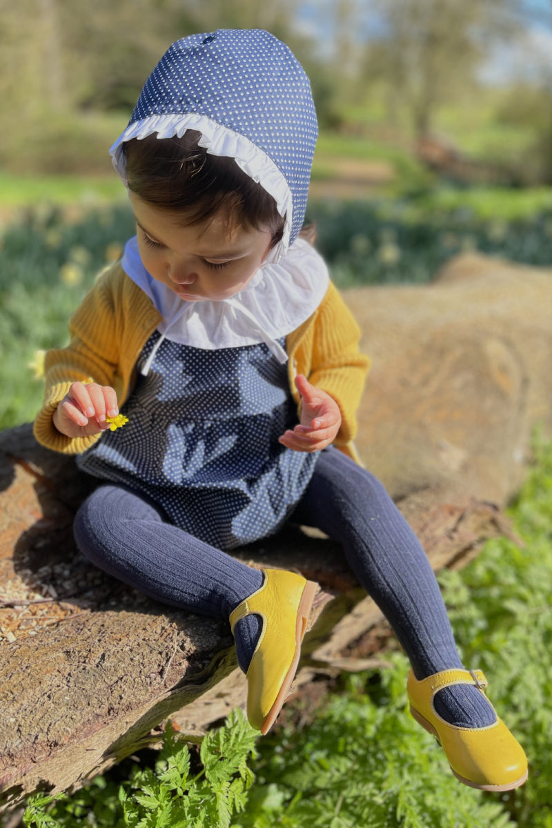 Ribbed Tights - Navy Blue