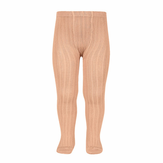 Ribbed Tights Peach