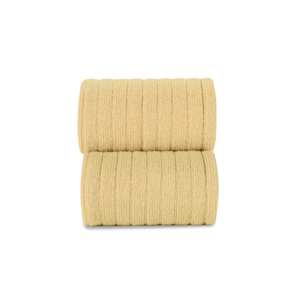 Ribbed Tights Pale Yellow