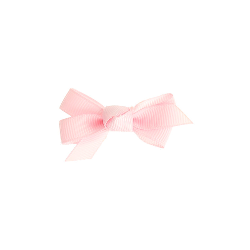 Small Bow Clip - Baby Pink