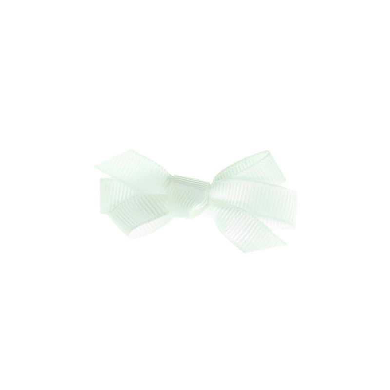 Small Bow Clip - White