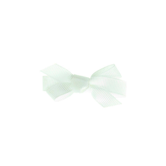 Small Bow Clip - White