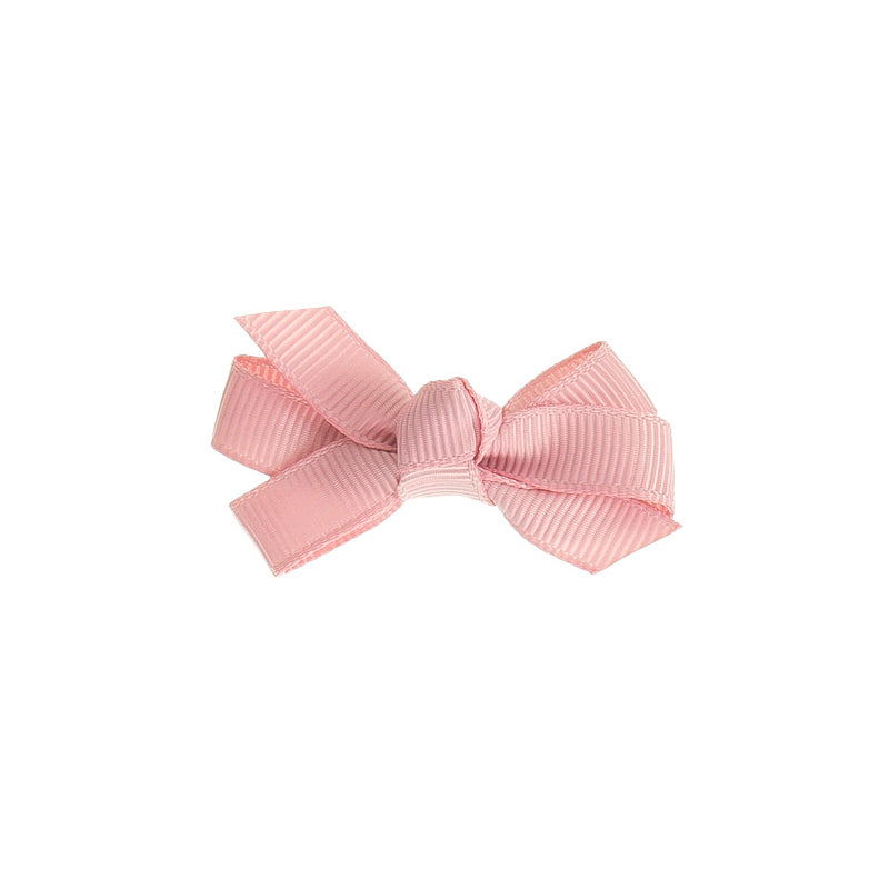 Small Bow Clip - Dusty Pink