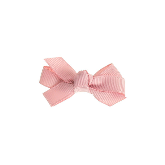 Small Bow Clip - Dusty Pink
