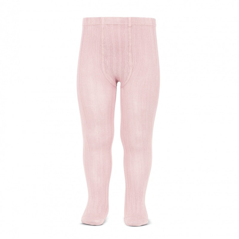 Ribbed Tights - Baby Pink
