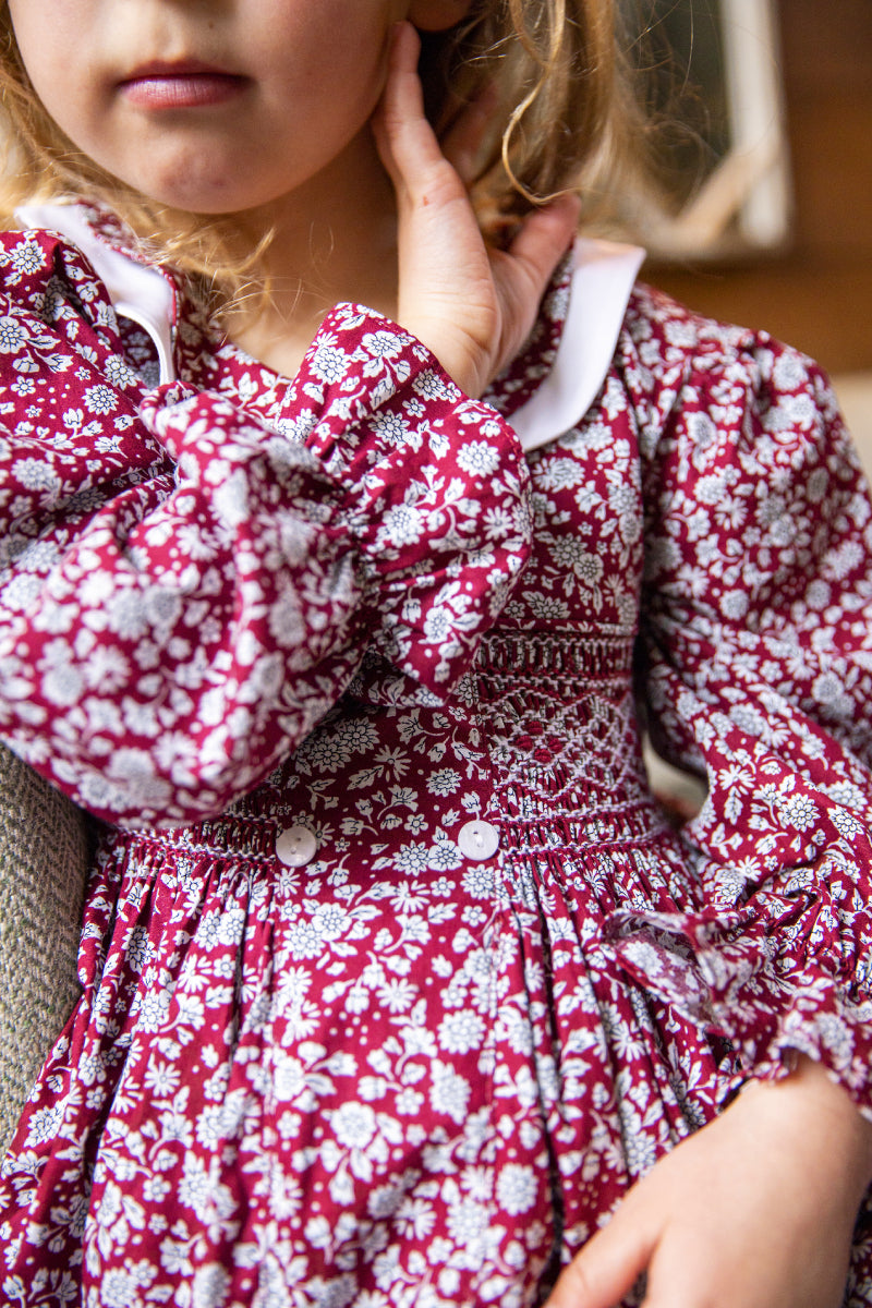 Amalia Handsmocked Girl Dress