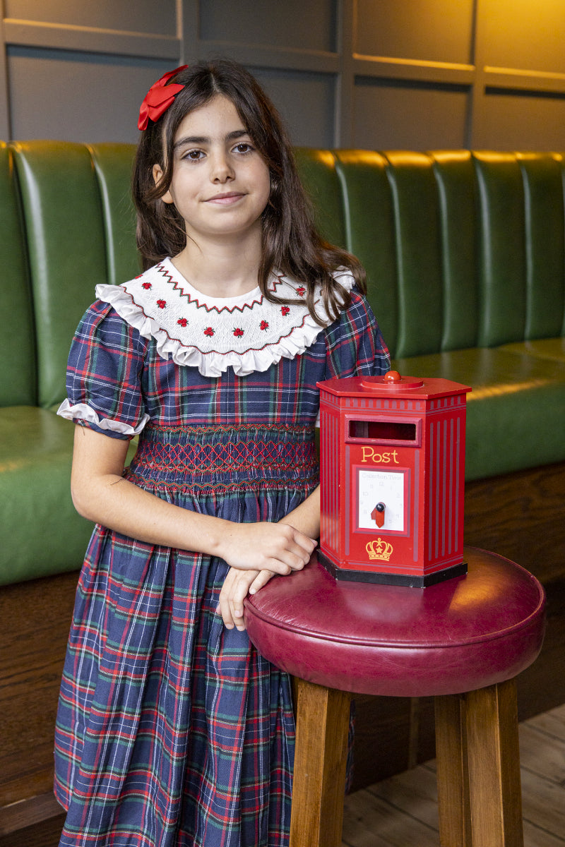 Anna Handsmocked Girl Dress