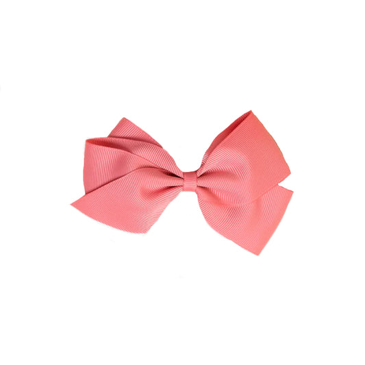 Big Bow Clip - Coral Pink