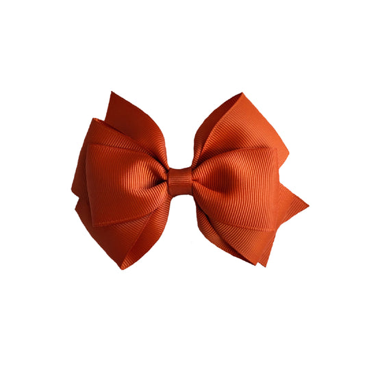 Big Bow Clip - Rust