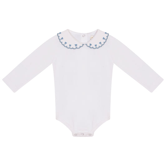 Gloria Embroidered Baby Girl Bodysuit