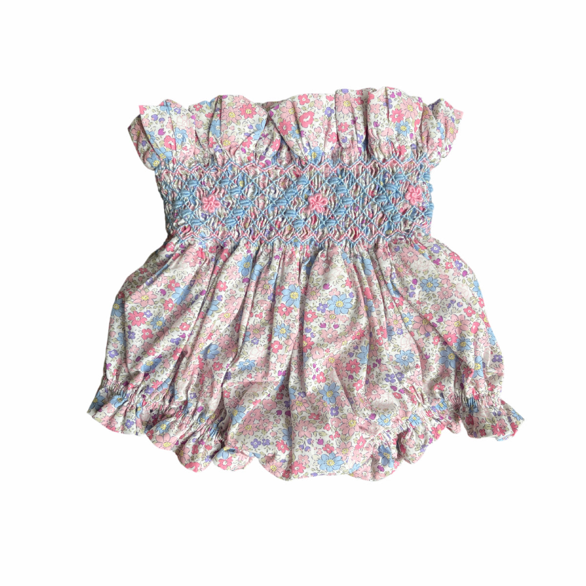 Isabella Handsmocked Baby Girl Bloomers