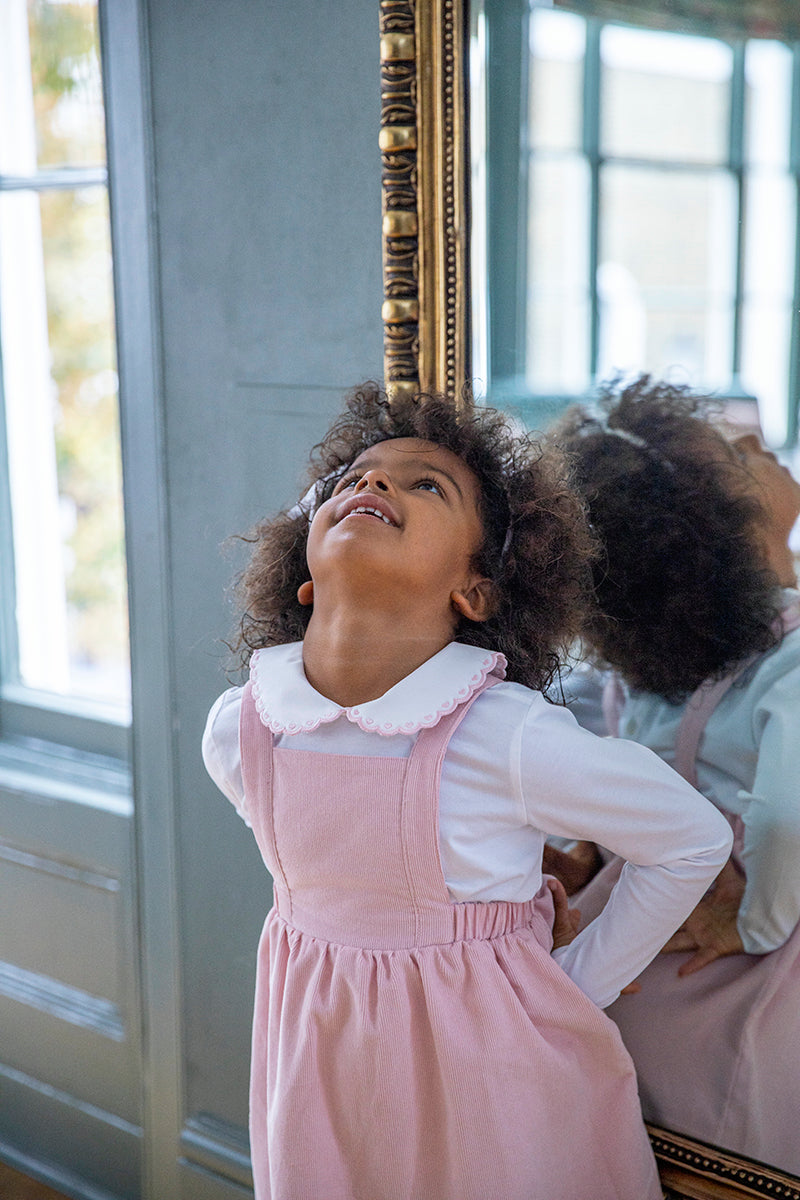 Lila Girl Pinafore Skirt