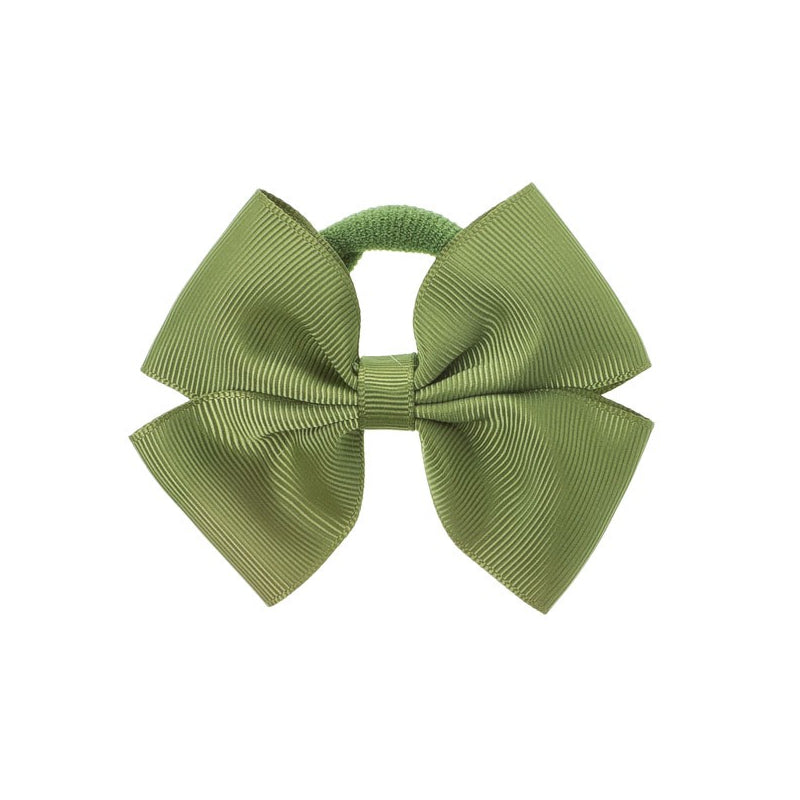Medium Bow Hair Tie Sage Green
