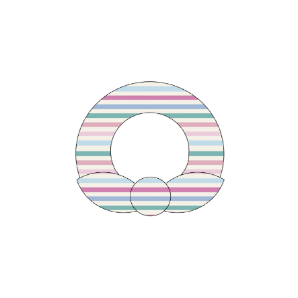 Pastel Striped Girl Scrunchie