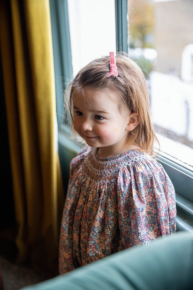 Pippa Handsmocked Baby Girl Playsuit