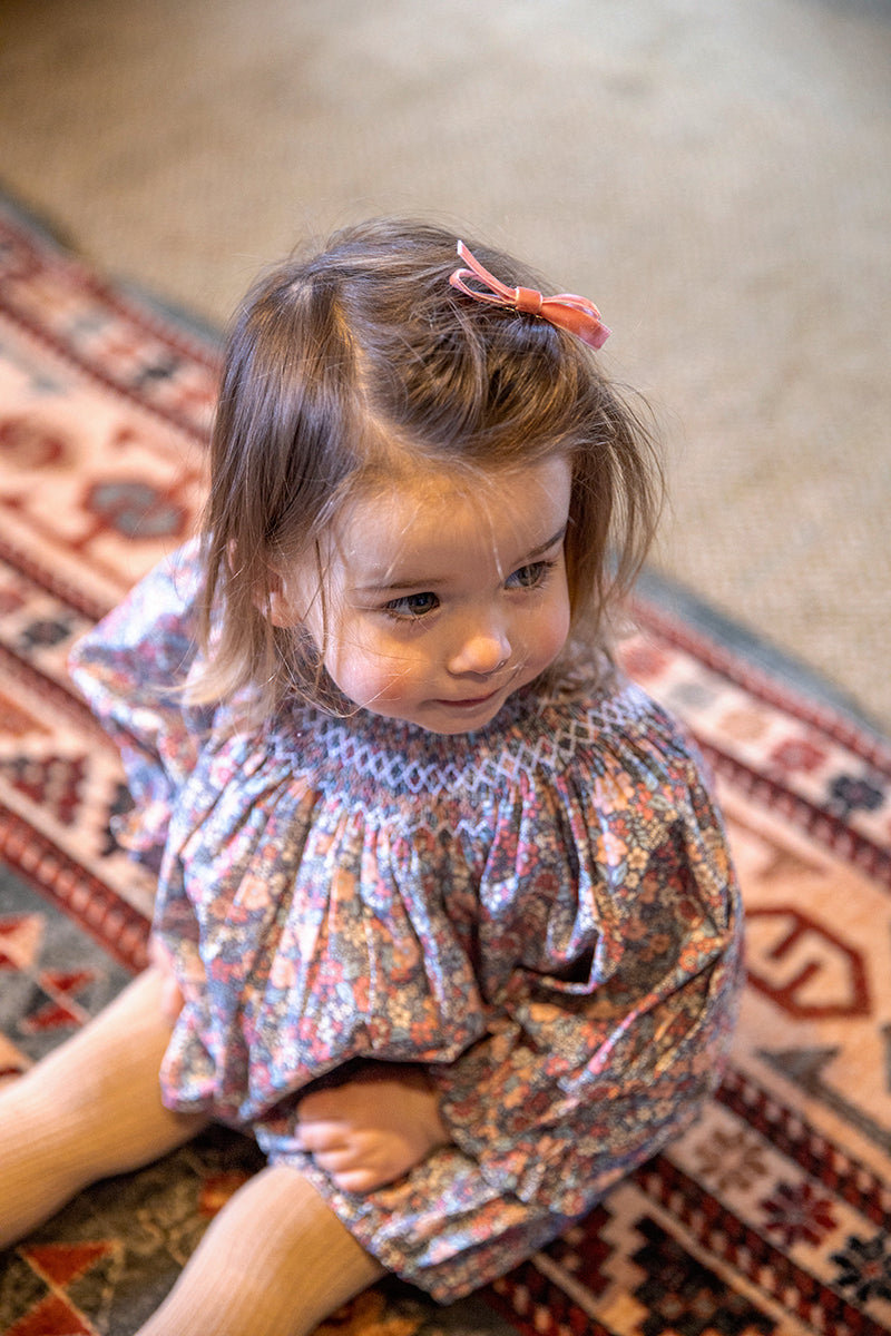 Pippa Handsmocked Baby Girl Playsuit