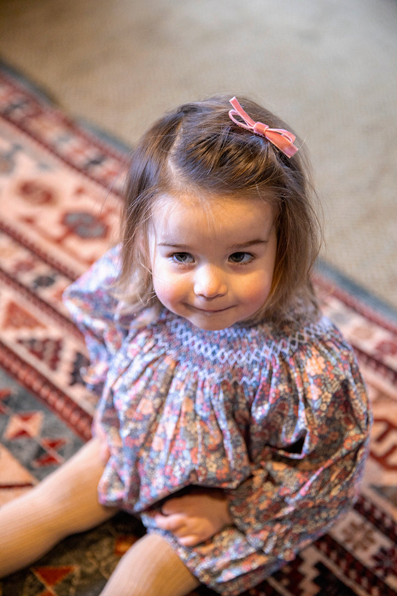 Pippa Handsmocked Baby Girl Playsuit