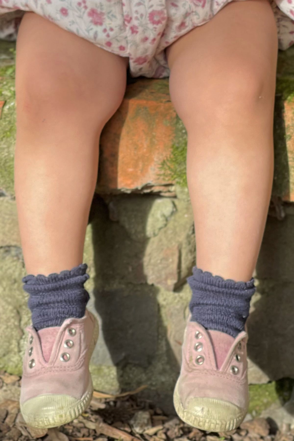 Ankle Short Socks Navy Blue