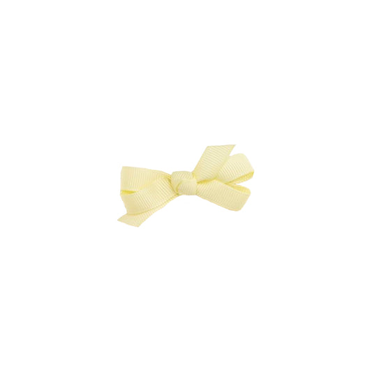 Small Bow Clip - Pale Yellow