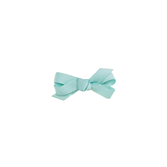 Small Bow Clip - Light Aqua