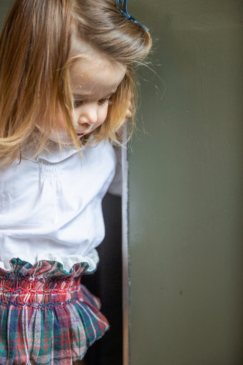 Victoria Handsmocked Baby Bloomers