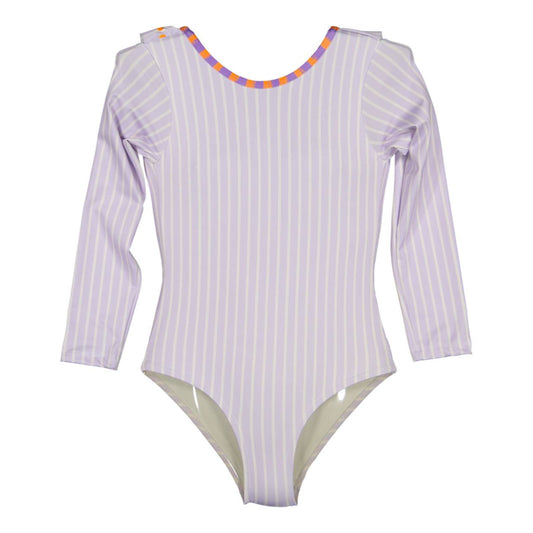 Violet Girl Long Sleeve Swimsuit